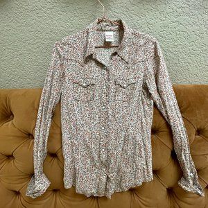 True Religion Paisley Button Down Top